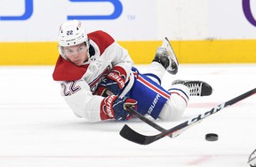 Rookie Cole Caufield not only didn't score in the NHL with the Habs, but he has yet to score a goal in the minors after being sent off.  USA TODAY SPORTS