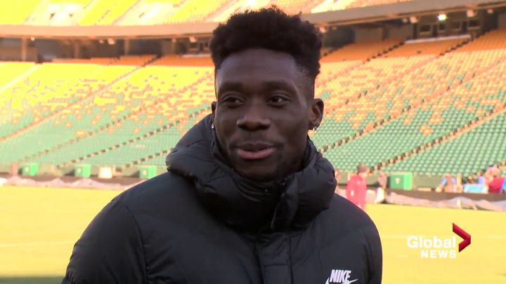 Click to play video: 'Alphonso Davies prepares for World Cup qualifying matches in Edmonton'