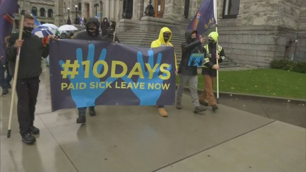 Click to play video: 'BC Workers Federation meets for 10 days of paid sick leave'