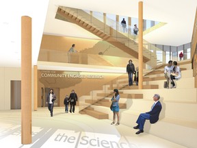 Visualization for the new Center of Excellence in Science at King's University.  Supplied.