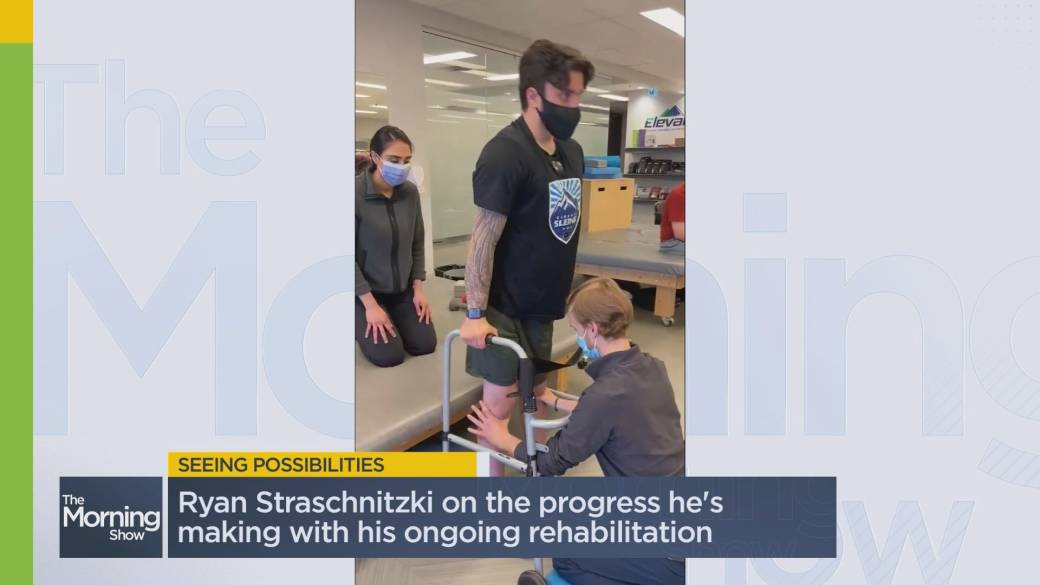 Click to play video: 'Humbodlt Bronco Ryan Straschnitzki shares his road to recovery'