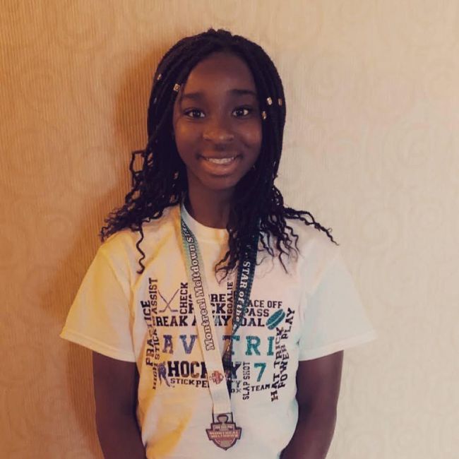 Makayla Avotri, one of the Black Girl Hockey Club scholarship winners, wants "inspire and help other girls to play hockey."