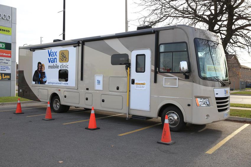 Peel Public Health parked its Vax Van mobile clinic outside of Westwood Mall in Mississauga earlier this week, to get the attention of anyone still in need of vaccinations.