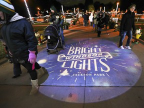 People view the sights of Bright Lights Windsor in Jackson Park in this Dec. 7, 2018 file photo.