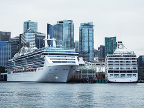 Cruises in Vancouver, pre-pandemic.