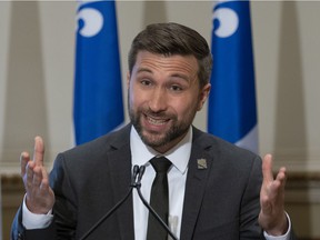 Gabriel Nadeau-Dubois, of the Québec soldier, had tried to make it clear that, in his opinion, the prime minister had recently proclaimed himself “father of the Québec nation”."