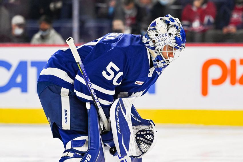 Marlies goalkeeper Erik Kallgren is out with a concussion suffered in Wednesday's game.