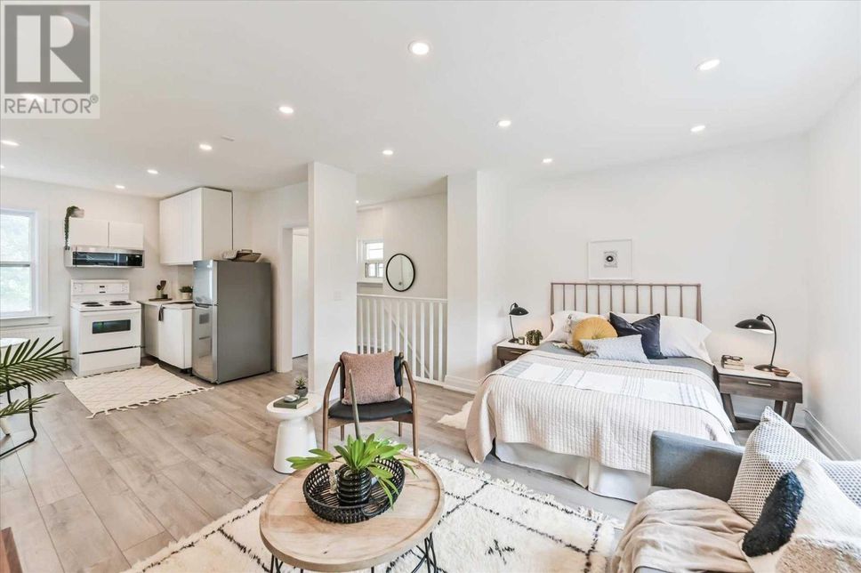 The bachelor unit in the east end house is bright and spacious with an open concept.  It's also been renovated, which could drive up the price, says realtor Othneil Litchmore.