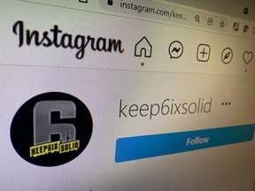 Instagram page of the popular account keep6ixsolid