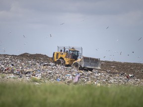 Heavy machinery is used at the Essex County Regional Landfill on Tuesday, June 1, 2021.