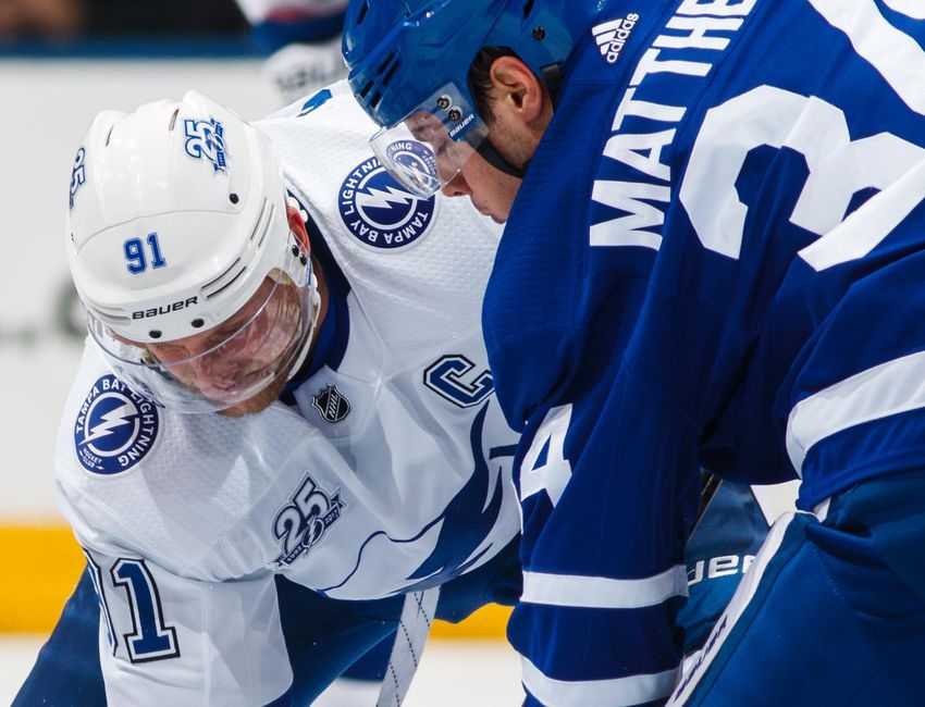 Steven Stamkos and the Lightning take on Auston Matthews and the Leafs, for the first time in a long time, at Scotiabank Arena on Thursday night.