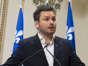 Leader of the Parti Québécois Paul St-Pierre Plamondon.