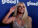 Singer Britney Spears poses at the 29th Annual GLAAD Media Awards in Beverly Hills, California, United States, April 12, 2018. 