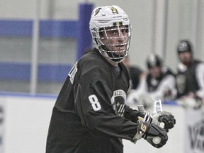 Adam Charalambides, who scored a hat trick in a weekend preseason fight, was fourth overall for the Warriors in the August National League entry draft.