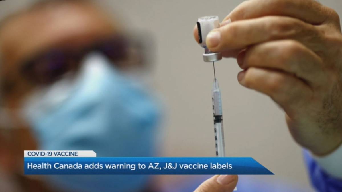 Click to Play Video: 'COVID-19: Health Canada Adds Autoimmune Disorder Warning to AstraZeneca, J&J Vaccines'