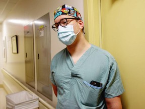 ICU and ER physician Dr. Adam Thomas, 36, says he is treating parents his age with young children by putting them on a ventilator. "knowing that they are unlikely to see their children again."