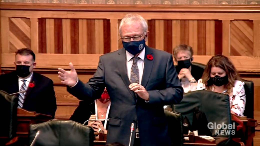 Click to play video: 'CUPE Protest Dominates New Brunswick Legislative Session'