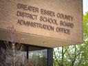 WINDSOR, ONTARIO:.  APRIL 14, 2021 - Essex County District School Board administration office is shown on Wednesday, April 14, 2021.