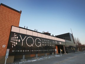 The exterior of Windsor International Airport is shown on Friday, January 29, 2021.