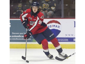 Windsor Spitfires first-year forward Oliver Peer scored his first OHL goal to force overtime on Saturday, but the club fell 6-5 in overtime to Saginaw Spirit.