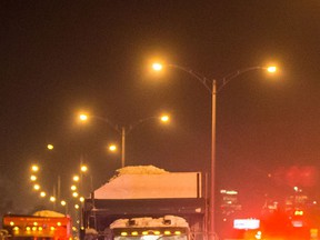 Most of the street lights on Quebec roads are high pressure sodium or metal halide bulbs.  These will be replaced by LED bulbs for the next six years.