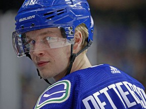 Elias Pettersson believes that a power play presence at the front of the net will strengthen his game.