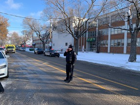 Montreal police were searching for a suspect after a teacher was stabbed at John F. Kennedy High School on Villeray St.