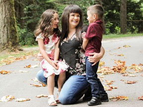 Langley's Kristen Kolenski became a single mother of two, a six-year-old boy and an eight-year-old girl, when she and her husband separated in 2020. Photo: Andrew Pratico.