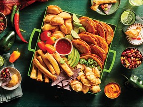 Travel-themed dinners can take the boredom out of weekday meals.  Mexican-inspired family meal, from $ 6, www.MMFoodMarket.com