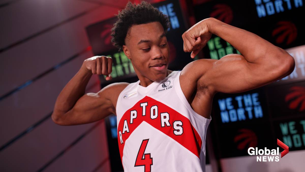 Click to play video: 'Toronto Raptors Season Preview: Scottie Barnes, Dalano Banton Among New Faces'