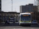 The Tunnel Bus travels through Pitt Street West in downtown Windsor, Wednesday, Nov. 14, 2018. 