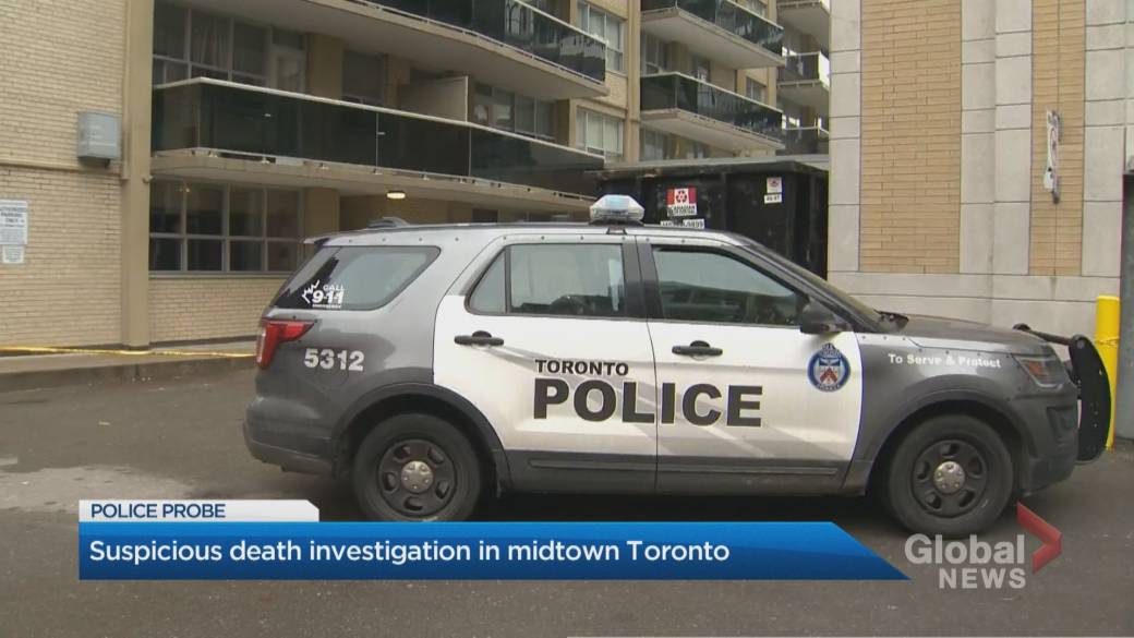 Click to play video: 'Toronto Police Investigate Midtown Death'
