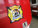 Windsor Fire and Rescue Services badge on a 2007 firefighting vehicle.