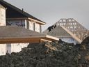 Homes under construction near McHugh Street in Windsor are shown on Wednesday, Dec. 8, 2021.