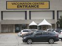 The Devonshire Mall Vaccination Center is shown on Friday, August 6, 2021.