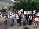 More than 200 people turned out for the meeting at Mackenzie Hall in Windsor to decide the fate of Ojibway Shores on Wednesday July 3, 2013.