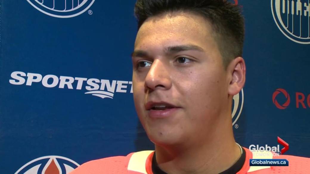 Click to Play Video: 'A Closer Look at Edmonton Oilers Prospect Ethan Bear'