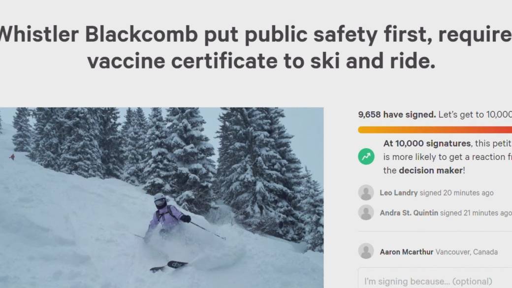 Click to Play Video: 'BC Ski Resort Vaccine Card Rules Patchwork'