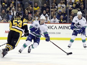 Canucks defender Quinn Hughes, who is the third-highest-scoring defender in the NHL, will have a chance to face the Pittsburgh Penguins again when they come to call on Saturday at Rogers Arena.