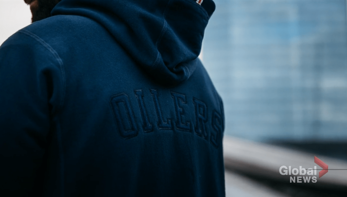 Click to play video: 'Edmonton Company's Local Soft Goods Teams Up With Oilers To Launch' Functional Fashion 'Fan Gear