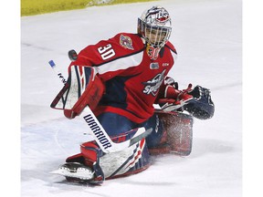 Goalkeeper Xavier Medina has helped spark the Windsor Spitfire surge.  He allowed just one goal in a 2-1 win over the Kitchener Rangers on Saturday at the WFCU Center.