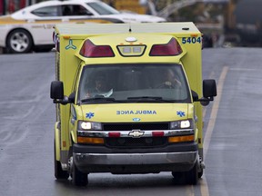 An ambulance in Quebec.