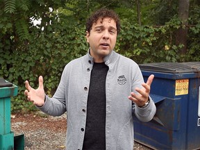Ward 2 Coun.  Fabio Costante talks about rats while standing on Sandwich Street on October 5, 2021.