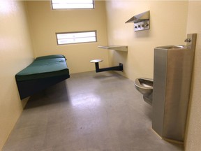 A jail cell at the South West Detention Center is shown in Windsor in 2014 when it was about to open.