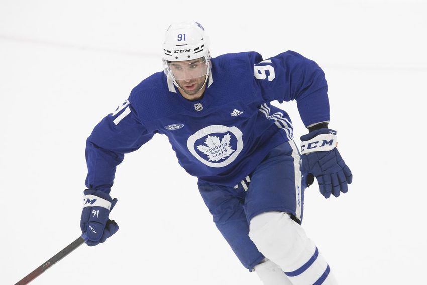 Leafs captain John Tavares, on the COVID-19 list since his West Coast trip stalled in Vancouver, returned to practice Sunday.