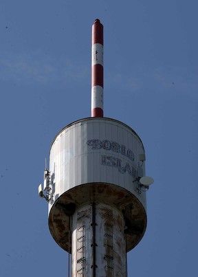 The top of the tower on Boblo Island is shown in this 2013 file photo.