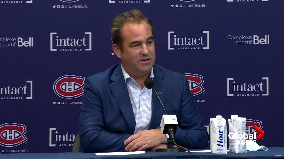 Click to play video: 'Montreal Canadiens team owner explains decision to fire Habs leaders'