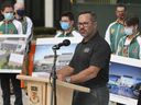 Barry Zekelman, President and CEO of Zekelman Industries, speaks at a press conference on Wednesday, September 16, 2020 on the main campus of St. Clair College in Windsor, where the construction of the Zekelman Center of Business and Information Technology was announced. 