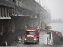 Preparatory work has begun to accommodate the demolition of the old Champlain Bridge, which will continue until January 2024.