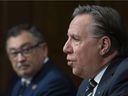 Dr. Horacio Arruda, on the left, was an infantryman loyal to Prime Minister François Legault, on the right.  But when it became a political responsibility, Legault gave it a boost, writes Allison Hanes.